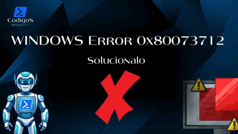 WINDOWS Error 0x80073712